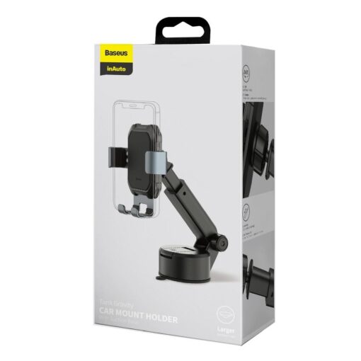 BASEUS Schwerkraftwagenhalter für Glas / Platte TANK schwarz SUYL-TK01 – Bild 10