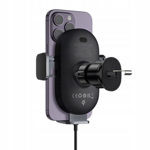 BASEUS Autohalter induktive automatische Kühlergrillhalterung kompatibel mit MagSafe 15W BS-CM020 schwarz – Bild 8