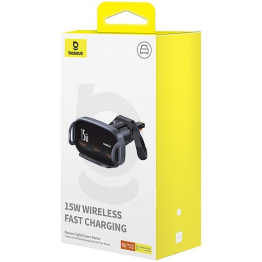 BASEUS Induktions-Autohalter für Kühlergrill 15W BS-CM029 schwarz – Bild 10