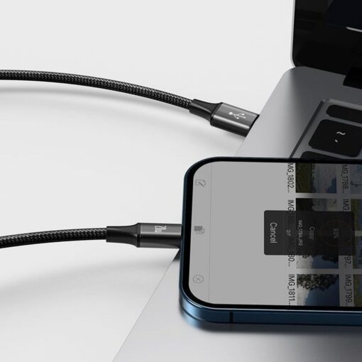 BASEUS 3-in-1 Kabel Typ C zu Micro USB / Lightning / Typ C 20W CAMLT-SC01 1,5 m schwarz – Bild 9