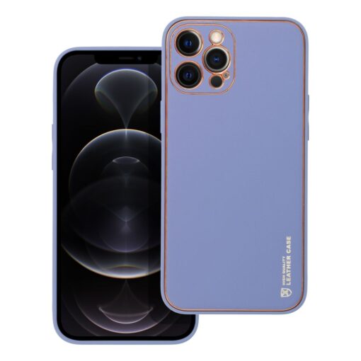 Forcell LEDER Case für IPHONE 12 PRO MAX blau