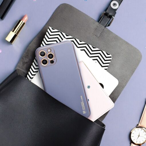 Forcell LEDER Case für IPHONE 12 PRO MAX blau – Bild 4