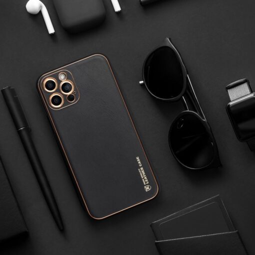 Forcell LEDER Case für IPHONE 15 PLUS schwarz – Bild 7