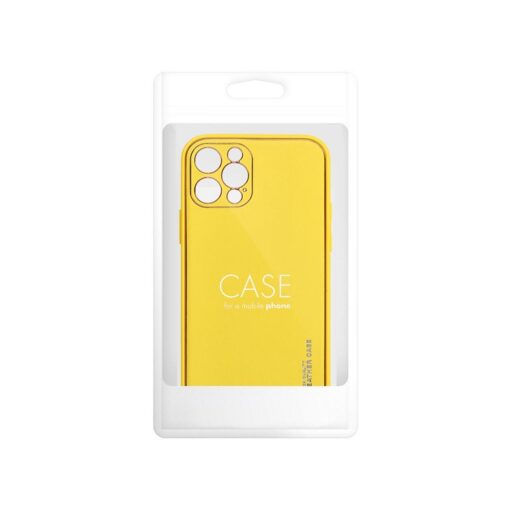 Forcell LEDER Case für IPHONE 15 PRO MAX gelb – Bild 8
