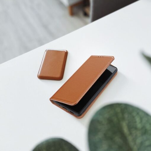 SMART PRO Book leather case for XIAOMI Redmi Note 14 5G brown – Bild 8