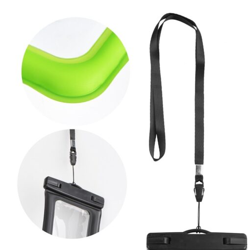 ETUI WASSERDICHT AIRBAG Universal mit Plastikverschluss - Grün – Bild 3