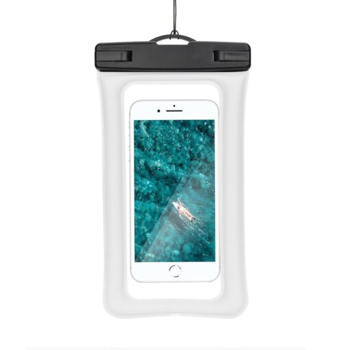 ETUI WASSERDICHT AIRBAG Universal mit Plastikverschluss - Creme Weiß