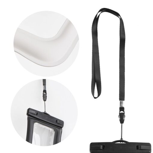 ETUI WASSERDICHT AIRBAG Universal mit Plastikverschluss - Creme Weiß – Bild 3
