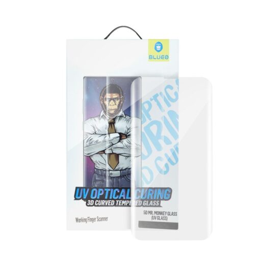 Mr. Monkey Glas 5D gehärtetes Glas - Samsung Galaxy S23 Ultra transparent (UV Glas) – Bild 6