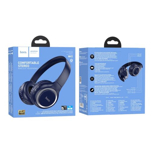 HOCO wireless headphones bluetooth W41 blue – Bild 5