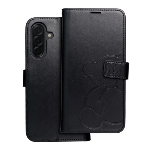 MEZZO Book case for SAMSUNG A36 5G teddy bear black