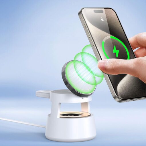 DUZZONA W23 5-in-1 Magnetic Wireless Charging Station with Bluetooth Speaker – Bild 7