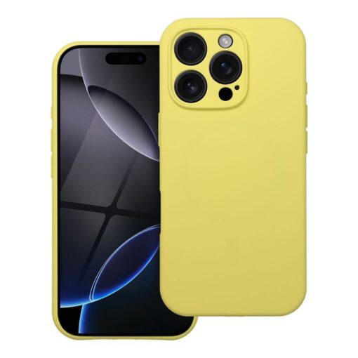 Case SILICONE 2mm for IPHONE 16 compatible with MagSafe lemon – Bild 3