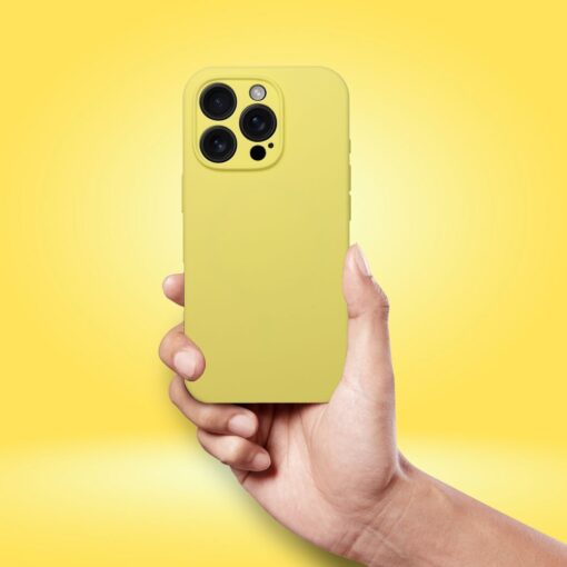 Case SILICONE 2mm for IPHONE 16 compatible with MagSafe lemon – Bild 5