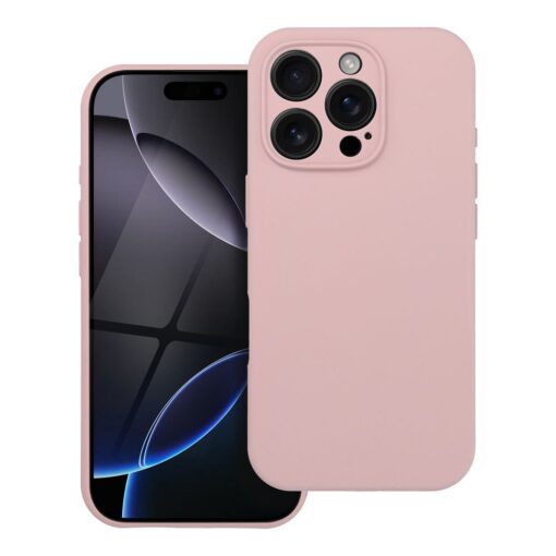 Case SILICONE 2mm for IPHONE 16 Pro Max compatible with MagSafe sand pink – Bild 3