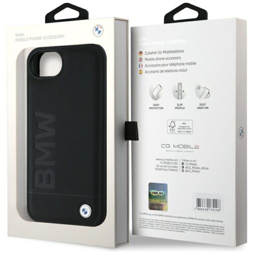 BMW case for IPHONE 16e (SE 4 2025) BMHCPSE4SLLBK (Leather Hot Stamp) black – Bild 9