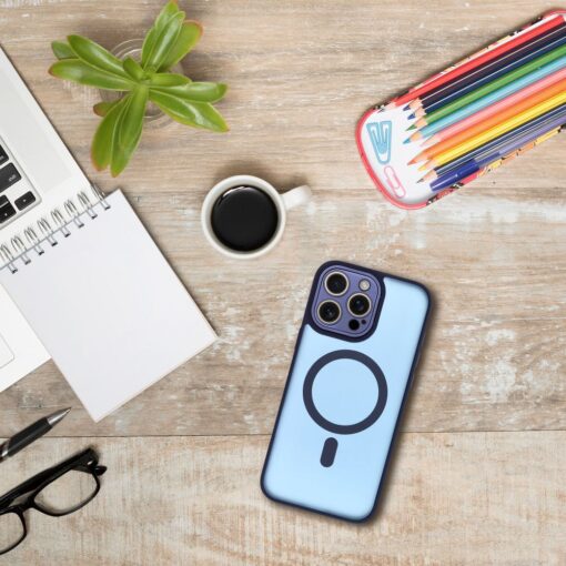 VARIETE MAG COVER Case compatible with MagSafe for IPHONE 13 MINI navy blue – Bild 6
