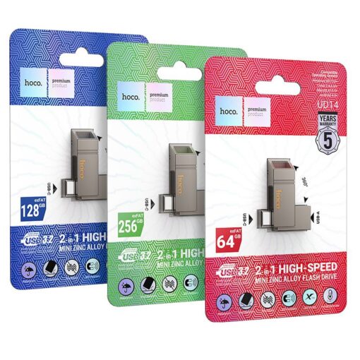USB-STICK HOCO Wide UD14 USB + USB C 32GB USB3.0 – Bild 7