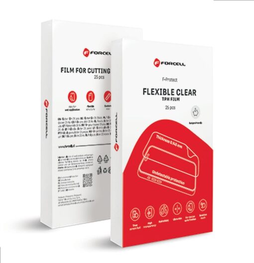 FORCELL F-PROTECT CLEAR (TPH) Schneidefolie für Plotter 196x125 mm 25 Stück transparent