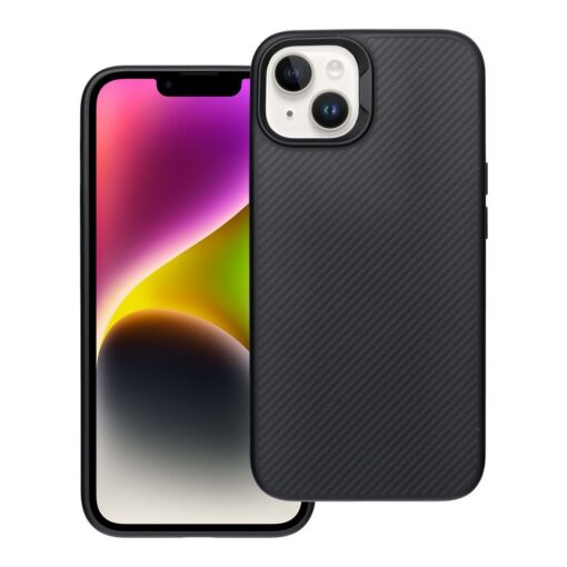 Carbon Elite Mag Cover compatible with MagSafe for IPHONE 14 black