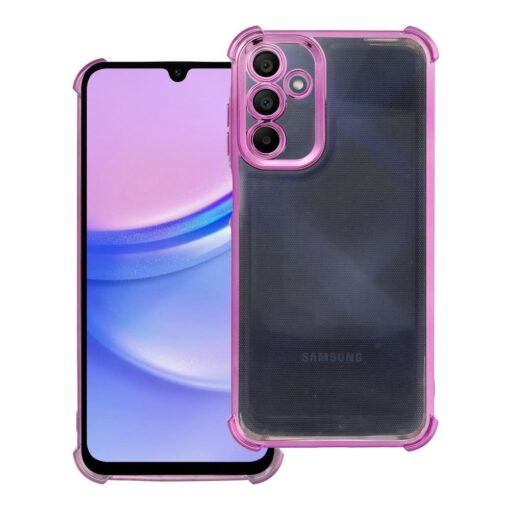 Case ANTISHOCK ELECTRO for SAMSUNG A15 pink