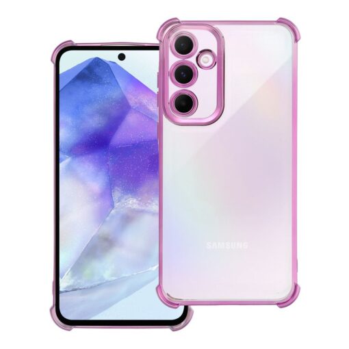 Case ANTISHOCK ELECTRO for SAMSUNG A55 pink