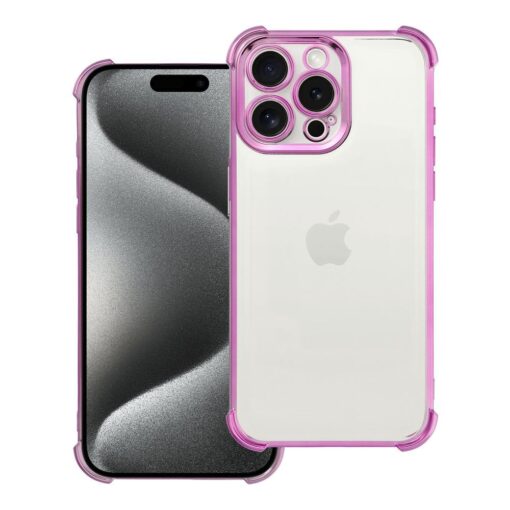 Case ANTISHOCK ELECTRO for IPHONE 15 Pro Max Pro pink