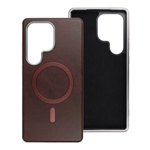 GENTLEMAN MAG COVER Case compatible with MagSafe for SAMSUNG S25 PLUS brown – Bild 4
