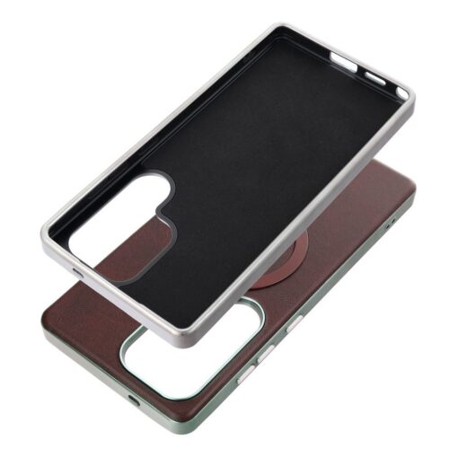 GENTLEMAN MAG COVER Case compatible with MagSafe for SAMSUNG A36 brown – Bild 3
