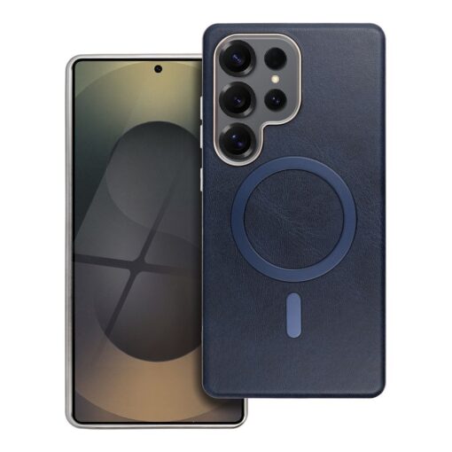 GENTLEMAN MAG COVER Case compatible with MagSafe for SAMSUNG S25 navy blue