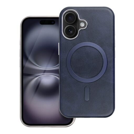 GENTLEMAN MAG COVER Case compatible with MagSafe for IPHONE 13 PRO navy blue