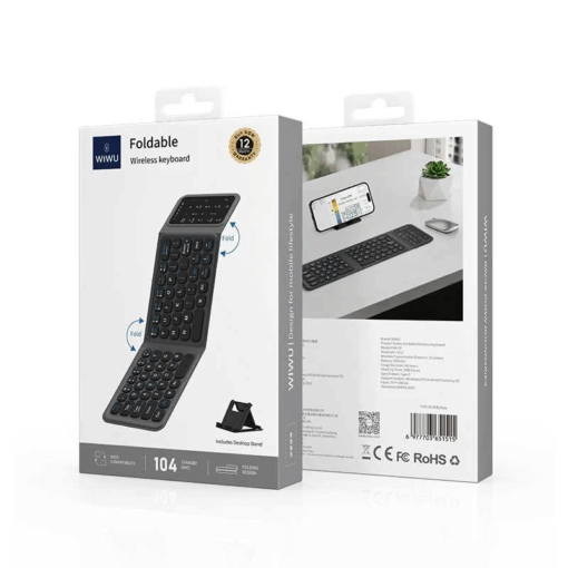 WiWU - Wireless Foldable Keyboard FMK-05 - black – Bild 5