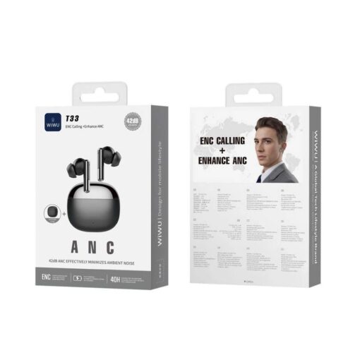 WiWU - TWS Earphones T33 with ANC Pro function - black – Bild 4