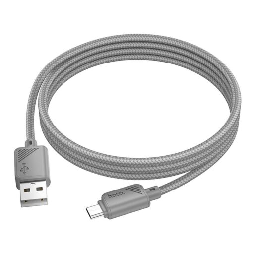 HOCO cable USB A to Micro USB 2,4A X113 1 m gray – Bild 3