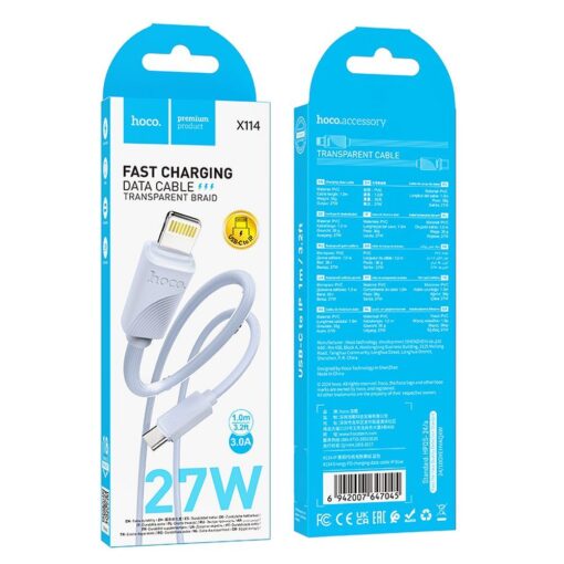 HOCO cable Type C to Lightning PD 27W X114 1 m blue – Bild 5
