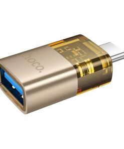 Adapter OTG USB C to USB A Hoco UA36B gold