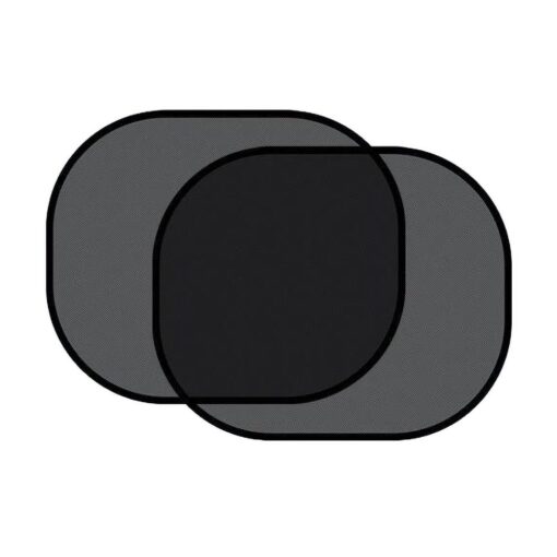 Car sun visor with suction cups for rear windows black