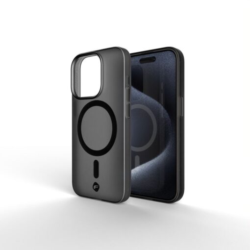 FORCELL F-PROTECT Levels with Dual Layer 4D technology, Military Drop-Test compatible with MagSafe for IPHONE 16 PLUS smoky black – Bild 4