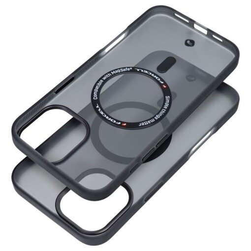 FORCELL F-PROTECT Levels with Dual Layer 4D technology, Military Drop-Test compatible with MagSafe for IPHONE 16 PLUS smoky black – Bild 9