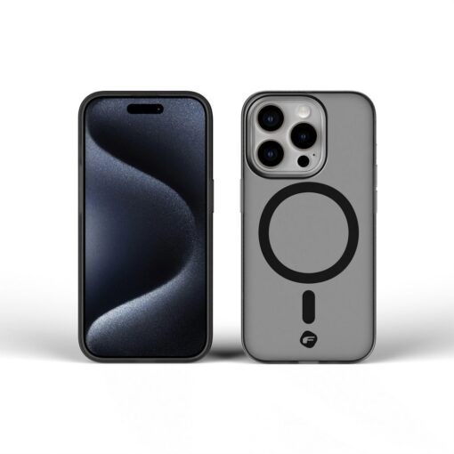 FORCELL F-PROTECT Levels, Dual Layer 4D technology, Military Drop-Test compatible with MagSafe for IPHONE 16 PRO MAX smoky black – Bild 4