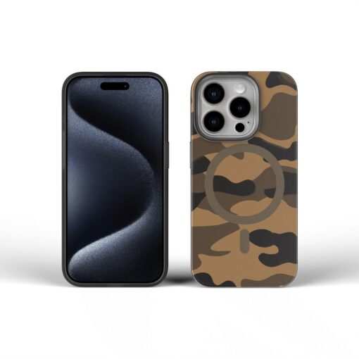 FORCELL F-PROTECT Levels with Dual Layer 4D technology, Military Drop-Test compatible with MagSafe for IPHONE 16 PRO MAX desert camo – Bild 4