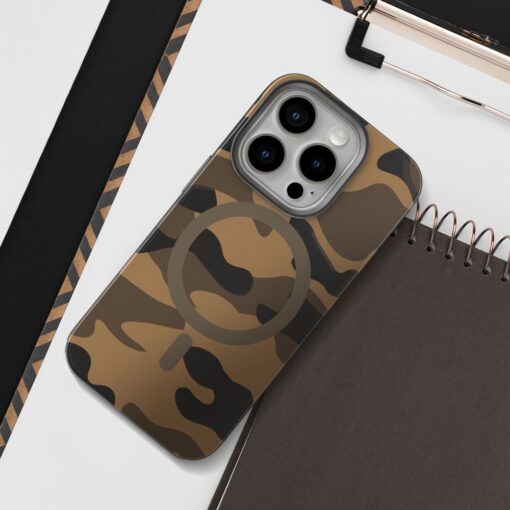 FORCELL F-PROTECT Levels with Dual Layer 4D technology, Military Drop-Test compatible with MagSafe for IPHONE 16 PRO MAX desert camo – Bild 10