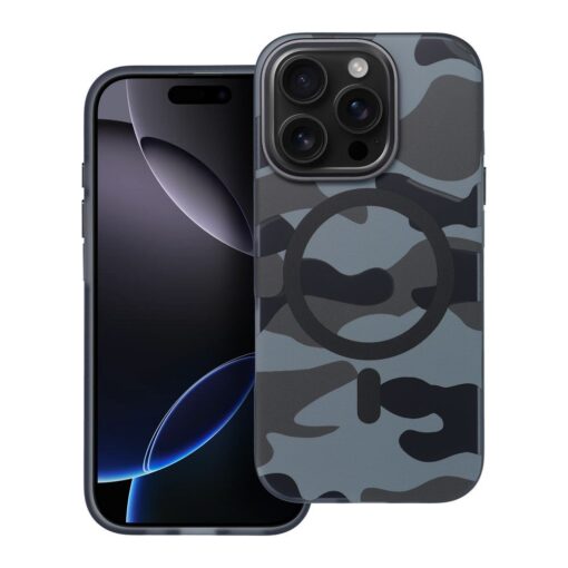 FORCELL F-PROTECT Levels with Dual Layer 4D technology, Military Drop-Test compatible with MagSafe for IPHONE 16 PLUS black camo – Bild 3