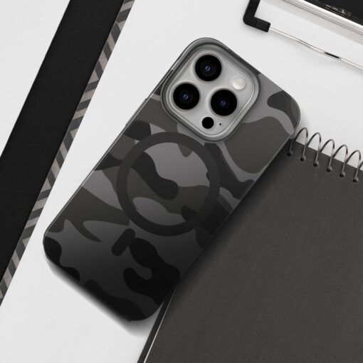 FORCELL F-PROTECT Levels with Dual Layer 4D technology, Military Drop-Test compatible with MagSafe for IPHONE 16 PLUS black camo – Bild 10