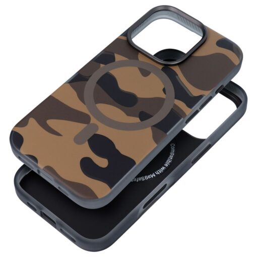 FORCELL F-PROTECT Levels with Dual Layer 4D technology, Military Drop-Test compatible with MagSafe for IPHONE 16 PLUS desert camo