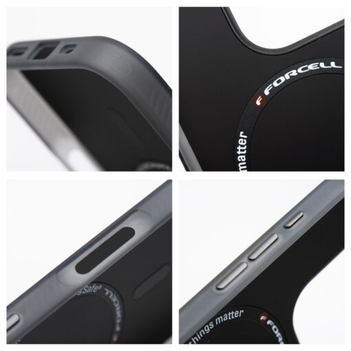 FORCELL F-PROTECT Levels with Dual Layer 4D technology, Military Drop-Test compatible with MagSafe for IPHONE 16 cyber grey – Bild 6