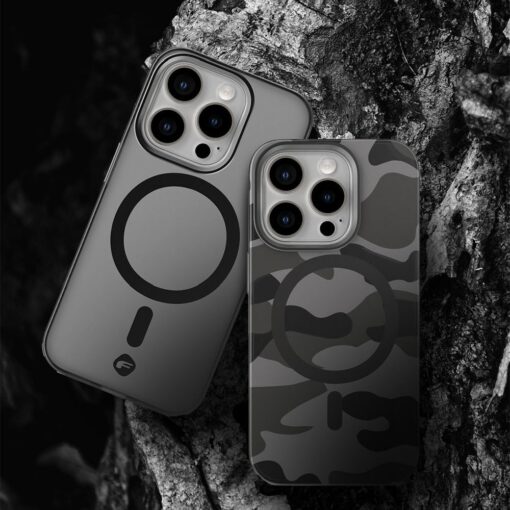 FORCELL F-PROTECT Levels with Dual Layer 4D technology, Military Drop-Test compatible with MagSafe for SAMSUNG S25 black camo – Bild 4