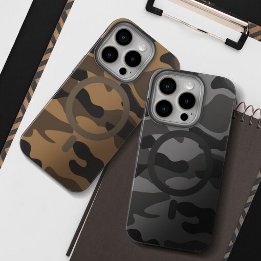 FORCELL F-PROTECT Levels with Dual Layer 4D technology, Military Drop-Test compatible with MagSafe for SAMSUNG S25 desert camo – Bild 4