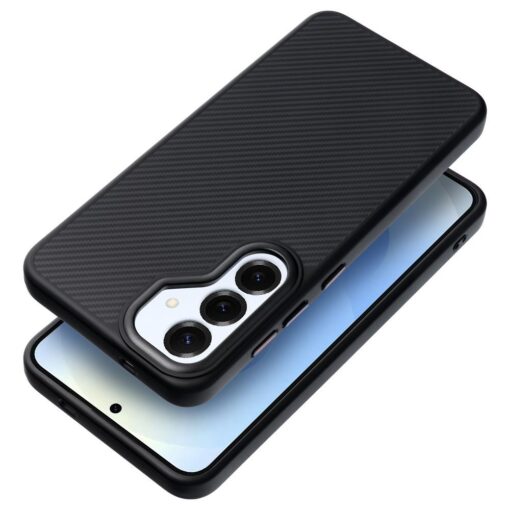 Carbon Elite Mag Cover compatible with MagSafe for SAMSUNG S25 black – Bild 4