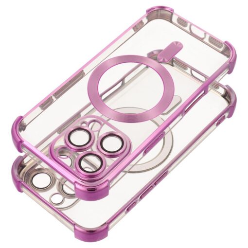 Case ANTISHOCK ELECTRO for IPHONE 16 Pro compatible with MagSafe pink – Bild 3